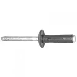 inch Aluminum Rivet Black Leg Retaining Grip to   inch WF