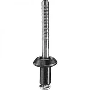 inch Aluminum Rivet Black Rec Head   inch Flange Grip   inch WF