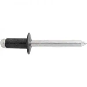 Aluminum Blind Rivet Black  Flange Grip   WF