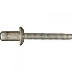 Steel Rivet Zinc Plated  Flange Grip to