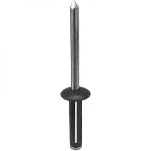 inch Aluminum Rivet Black Dome Head Grip to   inch WF