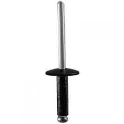 inch Aluminum Rivet Large   inch Flange Black Dome Head Grip   inch WF