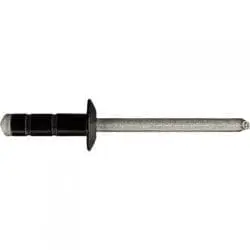 Aluminum Rivet Black  Flange Grip   WF