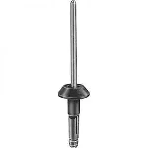 mm Aluminum Rivet Leg Ret Black Plastic Coated WF