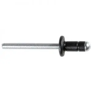 mm Aluminum Rivet Steel Mandrel Black mm Flange A WF