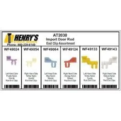 Import Door Rod End Clips Assortment