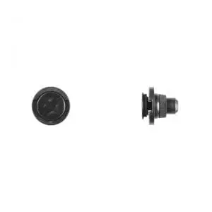 Black Nylon Rocker Moulding Retainer mm Hole mm Flange WF
