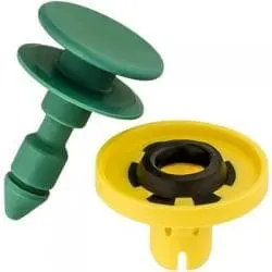 Door Panel Retainer Set w Seal mm Head Green Yellow WF