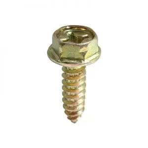 License Screw Phillips Hex Flange Head Yellow Zine mmx WF