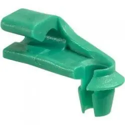 Lock Rod Clip Plastic Left mm Rod Green Nylon WF