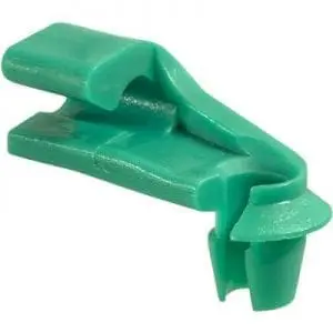 Lock Rod Clip Plastic Left mm Rod Green Nylon WF