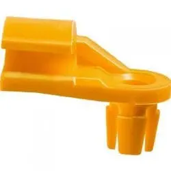 Lock Rod Clip Plastic Left   inch Rod Yellow Nylon WF