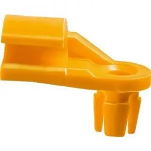Lock Rod Clip Plastic Left   inch Rod Yellow Nylon WF