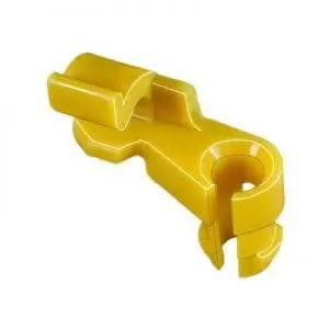 Lock Rod Clip Plastic Left mm Rod Yellow WF