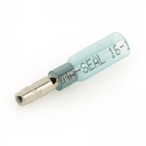 MaleBulletConnector/SnapPlug,HeatShrink,Blue Ga