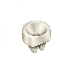 Nylon Nut  Screw Hole mm Square White WF
