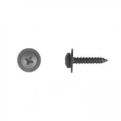 Phillips Pan Head Black Sheet Metal Screw   with Loose Washer WF