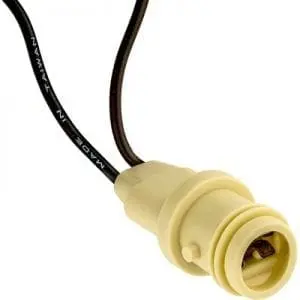 Pigtail Socket  Bulb Straight ES