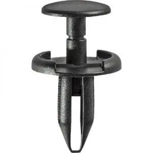 Push Pin Rivet mm Hole mmW mm Stem Black WF