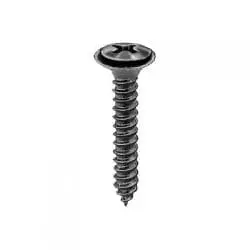 Screw Phillips Flat Washer Black  Hd WF