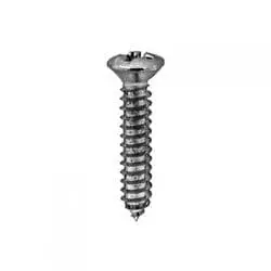 Screw Phillips Pan Head Oval Chrome Pltd   WF