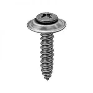 Screw Phillips Pan Head Oval Sems Wshr Black  Hd WF