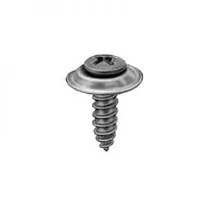 Screw Phillips Pan Head Oval Sems Wshr Black  Hd WF
