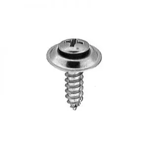 Screw Phillips Pan Head Oval Sems Wshr Chrome Pltd  Hd WF
