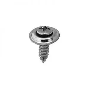 Screw Phillips Pan Head Oval Sems Wshr Chrome Pltd  Hd WF