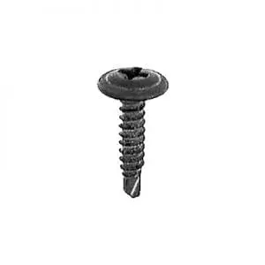 Screw Phillips Teks Drill Point Flat Washer Black