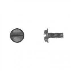 Slotted Truss Head Black Nylon License Plaste Screw    WF