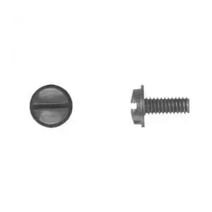 Slotted Truss Head Black Nylon License Plaste Screw    WF
