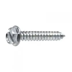 Tap Screw Hex Washer Slotted Head Zinc Plated WF