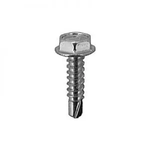 Tap Screw Hex Washer Teks Point Zinc Plated WF
