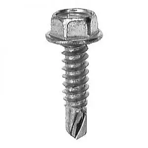 Tap Screw Hex Washer Teks Point Zinc Plated WF