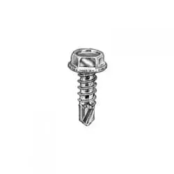 Tap Screw Hex Washer Teks Point Zinc Plated WF