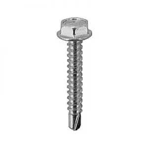 Tap Screw Hex Washer Teks Point Zinc Plated WF
