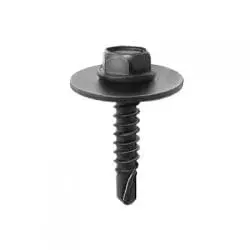 Tap Screw Loose mm Washer Teks Point Black