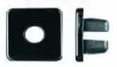 Nylon Nut #10 Screw Hole 9mm Square-WF34550