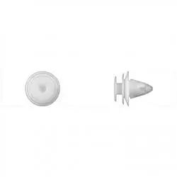 White Nylon Rocker Moulding Retainer mm Hole mm Stem WF