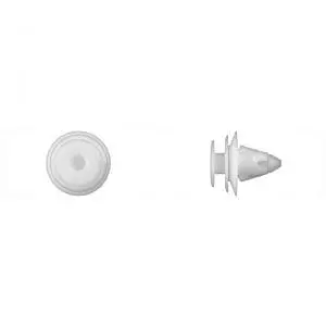 White Nylon Rocker Moulding Retainer mm Hole mm Stem WF