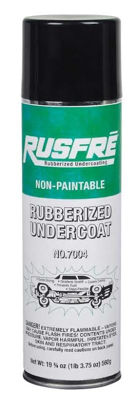 Rusfre Black Rubberized Spray-On Undercoating