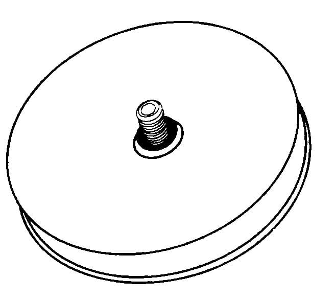 Pin Stripe Eraser Wheel Large 4″ Rubber