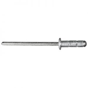 mm Aluminum Rivet Large Flange Stainless Grip to