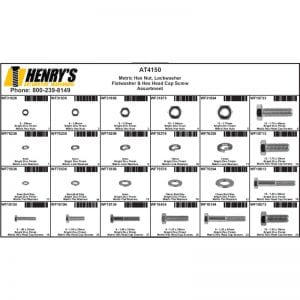 Metric Hex Nut, Lockwasher, Flatwasher and Cap Screw Assortment