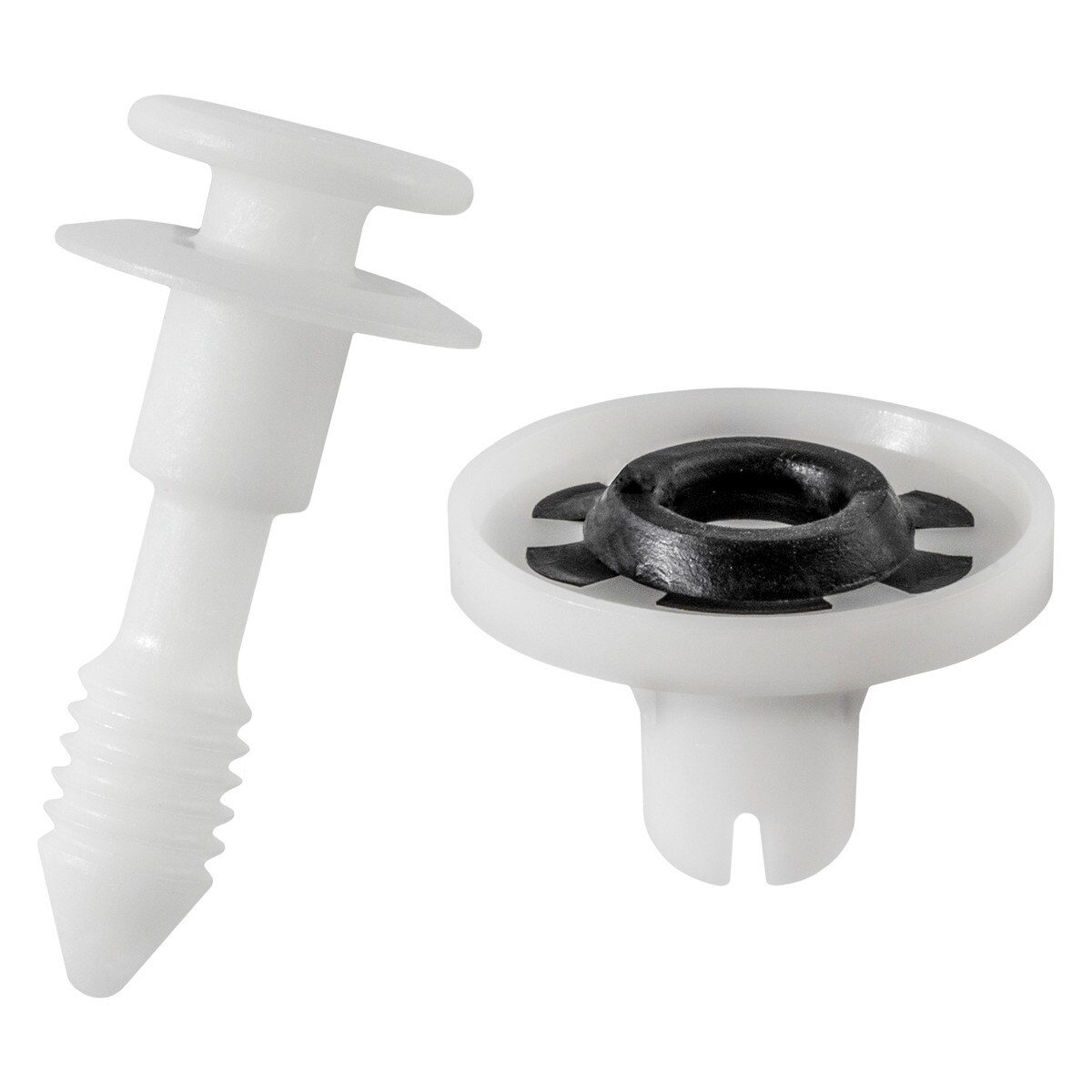 Door Panel Retainer 13mm Head with grommet White -wf40644