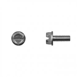 Indented Hex Head Slotted Zinc License Plate Screw