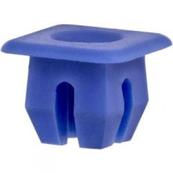 Nylon Nut  Screw Hole   inch Square Blue WF