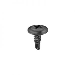 Phillips Drill Point Screw with Washer Head Black  inch WF