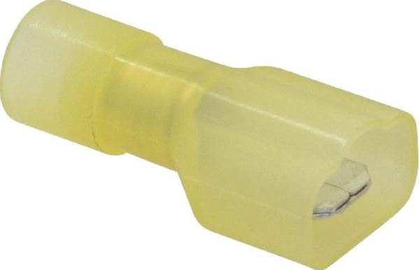 Quick Disconnect Male Heat shrink Fully Insulated Yellow-ES26060